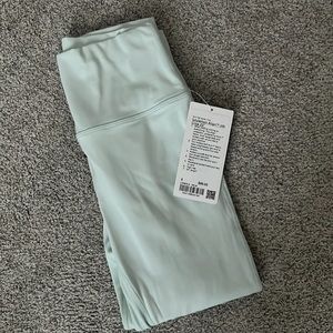 Lululemon HR Align Pant Delicate Mint 23 inch. Size 6.
